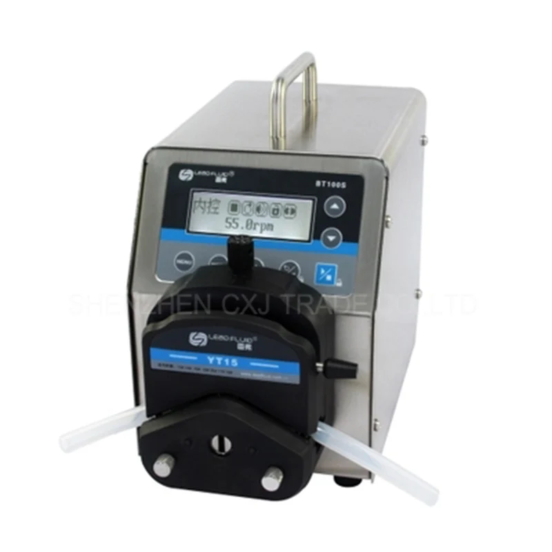 1pc BT100S DG6 1 led digital display low flow Precise variable speed peristaltic pump for water