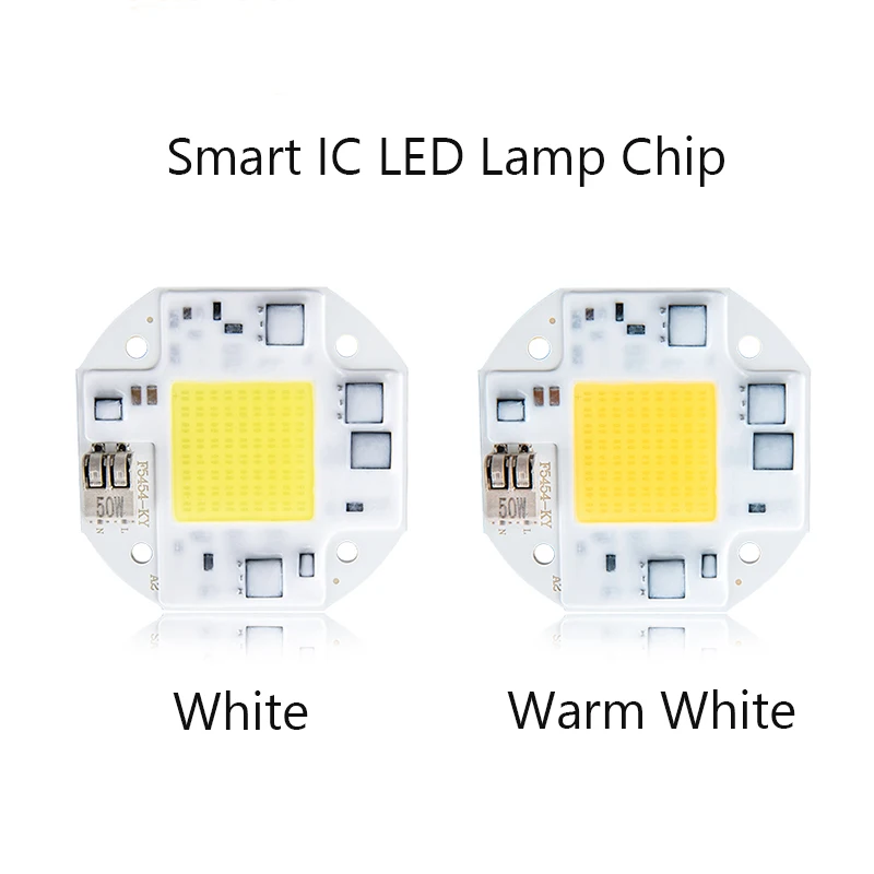 Светодиодный светильник с чипом COB, умный IC светодиодный s лампочка, переменный ток, 110 В, 220 В, 20 Вт, 30 Вт, 50 Вт, теплый белый лампада, лучевой прожектор, матричный светодиодный, сделай сам