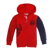Spiderman Baby Boy Girls Sweatshirt Coat Hoodie Character Sweater Pullover Outwear Boys Enfant Hoodies Kids Children’s Clothing