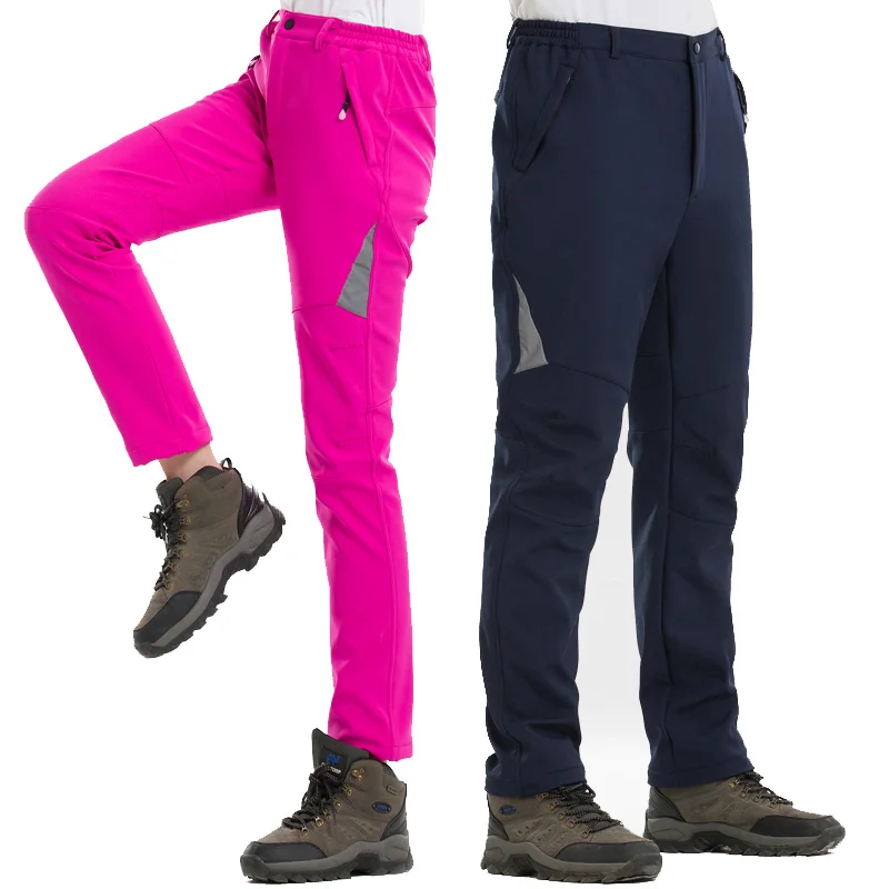 2019 invierno de los hombres de las mujeres pantalones de senderismo de cáscara suave al aire libre impermeable a prueba de viento pantalones térmicos senderismo escalada esquí Hombre Pantalones 2019 invierno de los hombres de las mujeres pantalones de senderismo de cáscara suave al aire libre impermeable a prueba de viento pantalones térmicos senderismo escalada esquí Hombre Pantalones