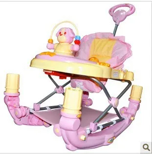 

2016 New style Multifunction baby walker children walker with music remote control function free shipping