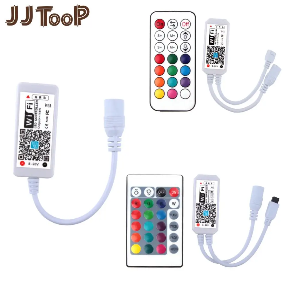 

RGB Wireless Controller RF 21Key / IR 24Key Mini DC12V Remote Control for WS2812B LED Strip
