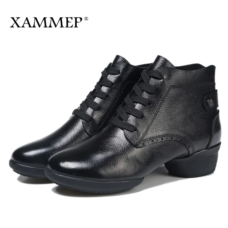 Женские танцевальные туфли Xammep из натуральной кожи Современные этнические