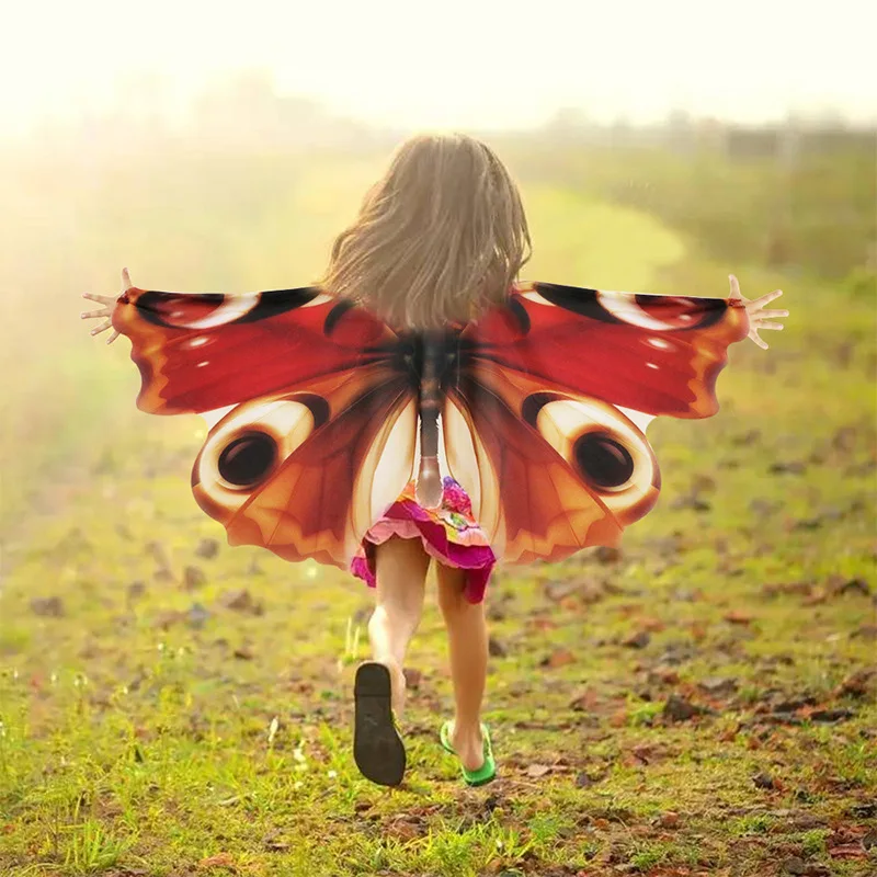 

Cute Butterfly shawl for Kids Butterfly costume for Girls Stylish Butterfly-striped shawl for women Halloween costume for girls
