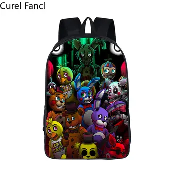 

Five Nights At Freddy Backpack Women Men FNAF School Bags Teenager Kids Bagpack Five Nights At Freddys Bag Children Book Bags 20