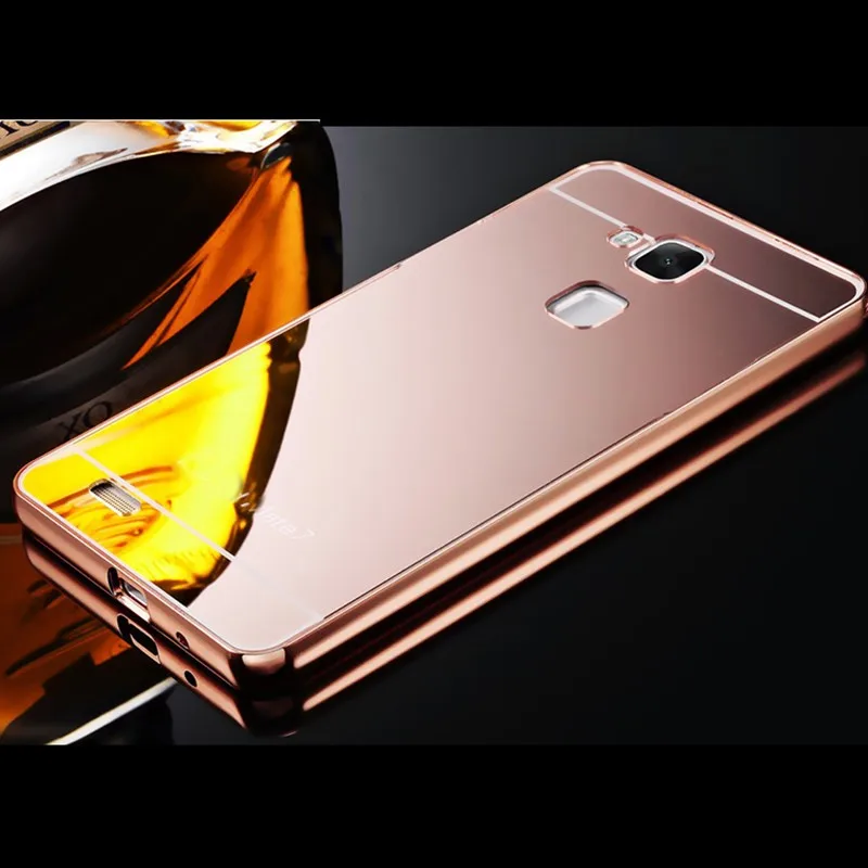 Защитный чехол для телефона Huawei Ascend Mate 7 Mate7 Роскошная алюминиевая рамка +
