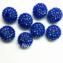 100 шт. крупные бусины из смолы 20 мм|chunky beads|rhinestone beadsball beads