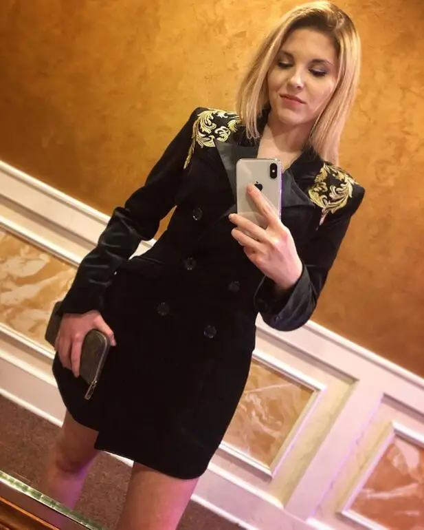 New Arrival Women Fashion Blazers Sexy Double Breasted Coat Outwear Full Sleeve Winter Women Blazers