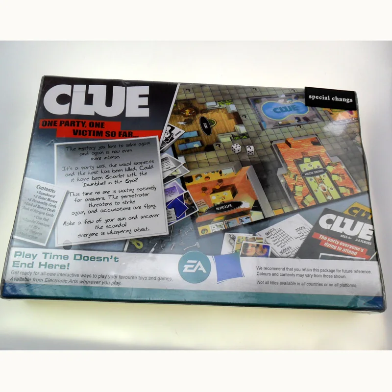 Настольная игра Cluedo с подсказками открытие секретов настольная версия|cluedo