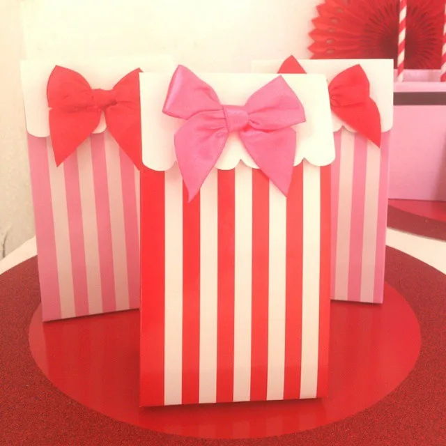 6pcs colorful waves gift box for party decoration baby happy birthday