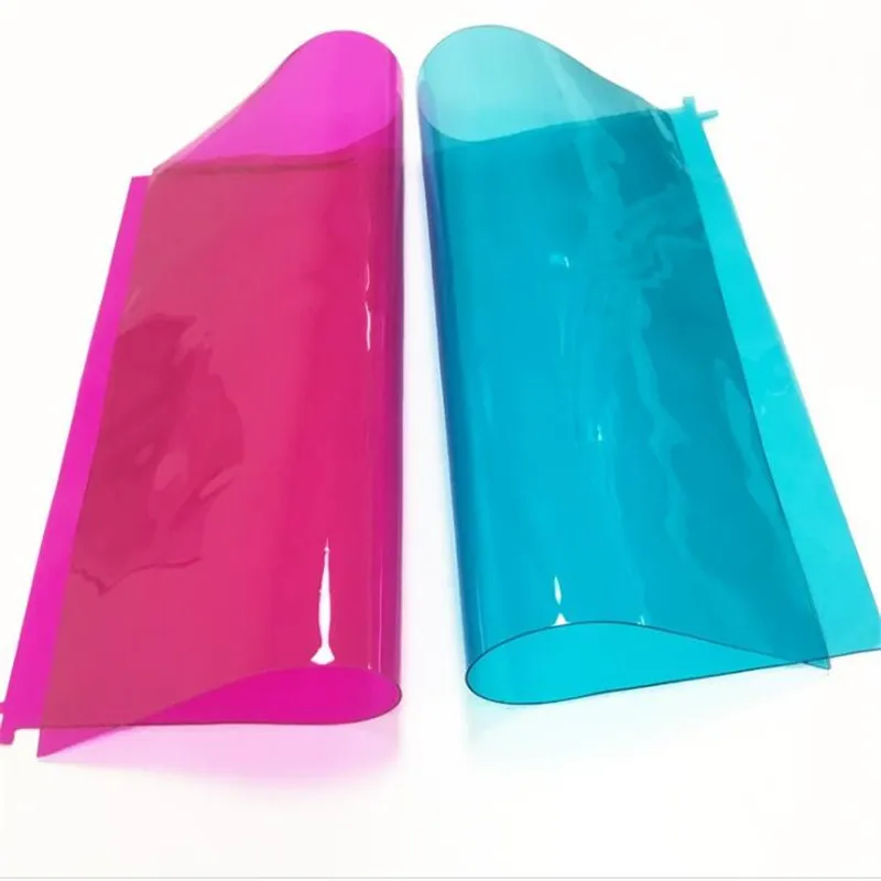 

1.2*2m/piece Clear Glitter PVC Vinyl Fabrics 0.8mm Thick Soft Glass Crystal Plate Changing Rainbow Metal Plastic Film Leather