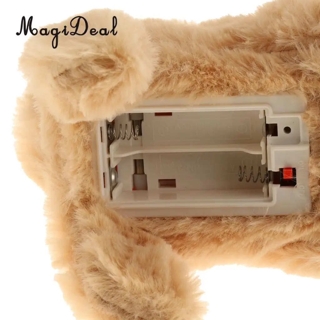 Cuddly Electronic Puppy Interactive Dog Robot Toys Electric Robotic Pets Stand Walk Bark & Wag Tail for Gift - Golden Retriever