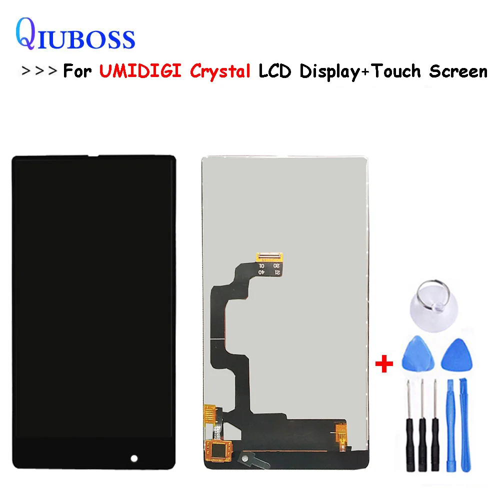 

Silver/Black For UMIDIGI Crystal LCD Display+Touch Screen Digitizer Assembly 100% Tested LCD+Touch Digitizer for UMI Crystal