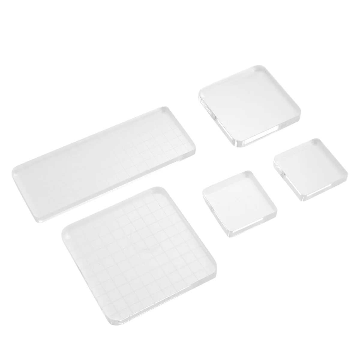5 шт. акриловый блок Pad прозрачный DIY акриловая ручка уплотнение штамп для штампа