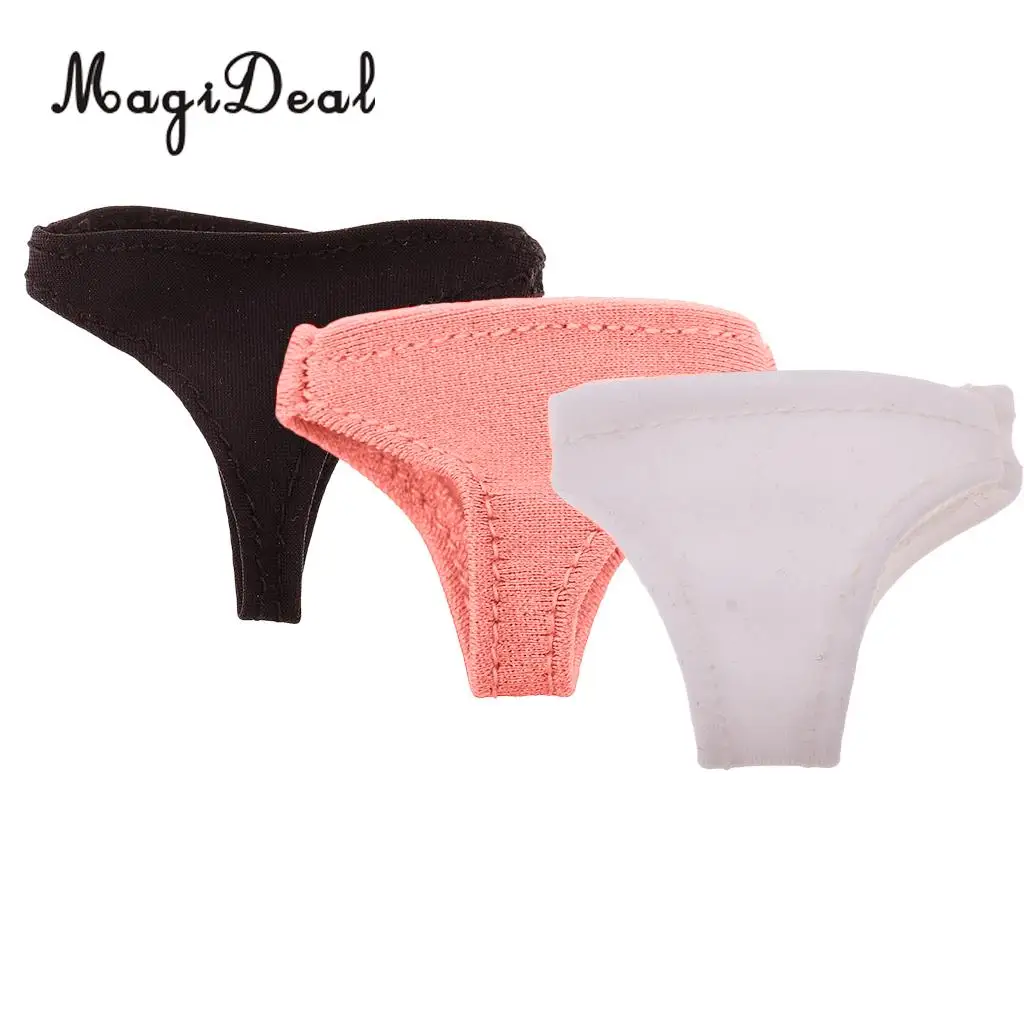 MagiDeal 1/6 Scale Female Briefs Women Underwear Clothes for 12 Inch Action Figure Body Model Accs 3Colors