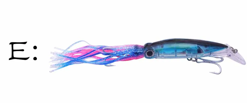 Proleurre 23 см 43 г Осьминог Crank swings кальмар приманка искусственная Морская Рыбалка Воблеры Профессиональный ловля тунца приманка