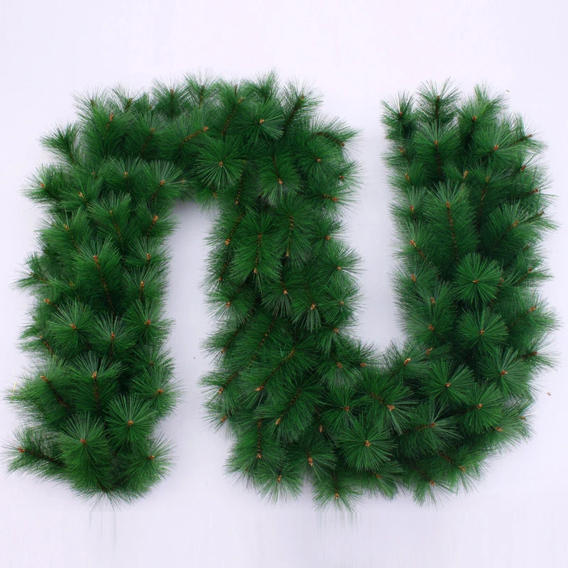 

Green Thick Imitation of pine needles 2020 Christmas Tree decoration For Home Ribbons Rattan New Year party Festival supplies