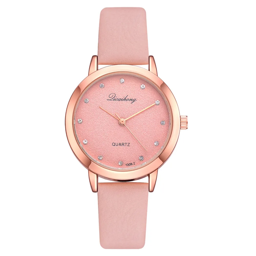 

Fashion Simple Casual Ladies Leather Flash starry sky Dial Personality trends students lovers Quartz Analog Wrist Watches