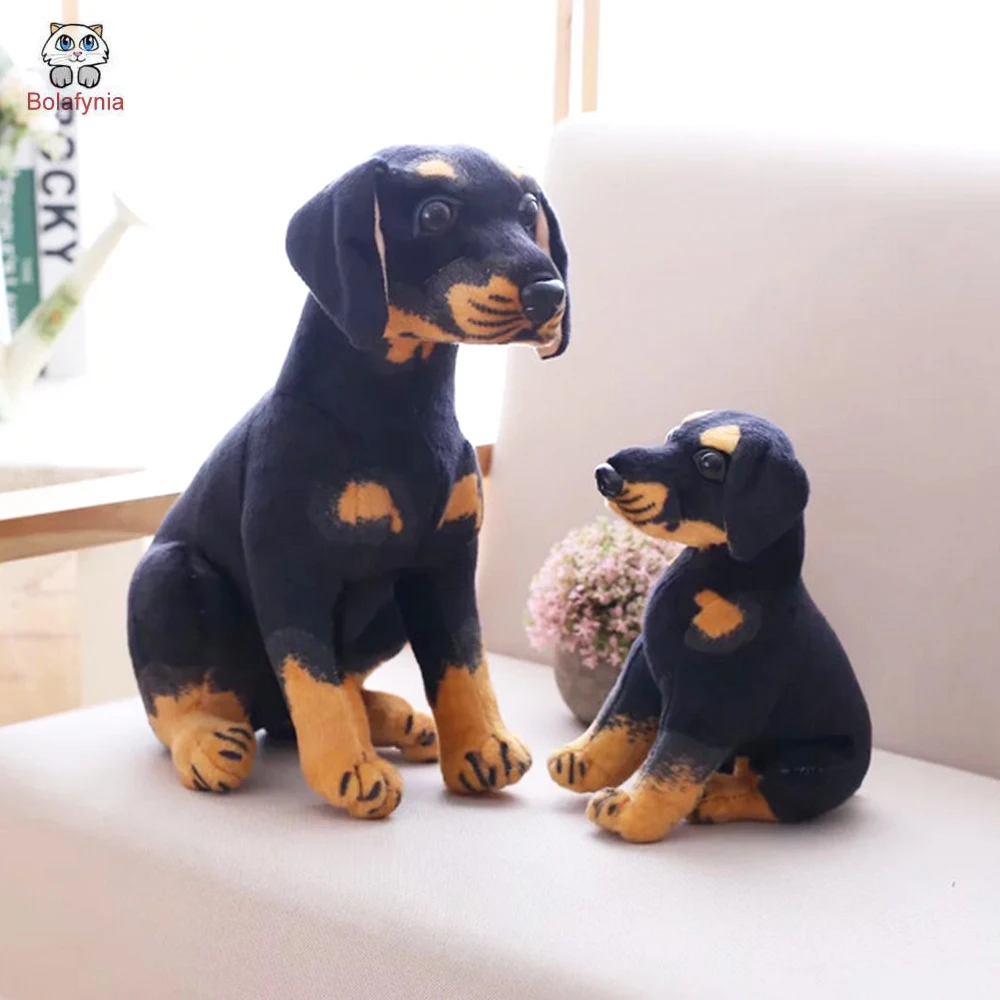 

BOLAFYNIA Children Plush Toys simulation dog small black dog Baby Kid Stuffed Toy for Christmas Birthday Gift