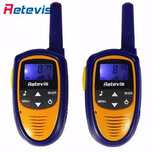 2pcs Mini Body Children Walkie Talkie Retevis RT31 0.5W PMR VOX LCD Display Squelch Two Way Radio Portable Kids Radio Toy Gift