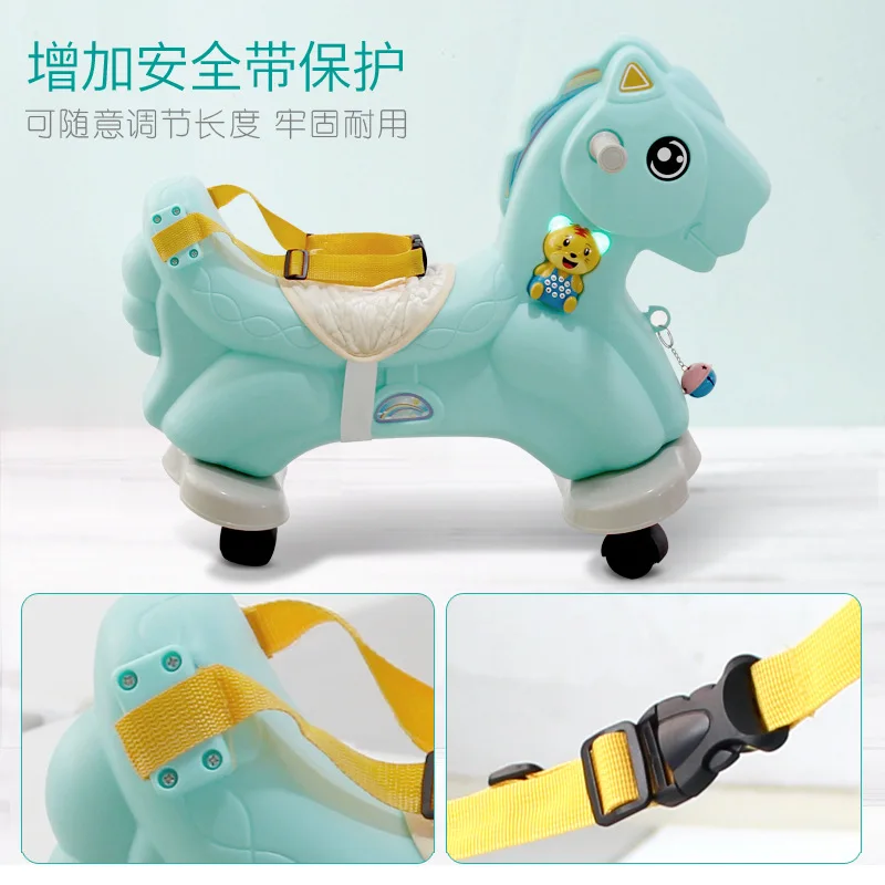 Baby Rocking Horse Plastic Large Size Rocking Chair Dual-use Ride on Animal Toys 1-6 Years Riding Horse Toy Kids Ride on Toys Baby Rocking Horse Plastic Large Size Rocking Chair Dual-use Ride on Animal Toys 1-6 Years Riding Horse Toy Kids Ride on Toys