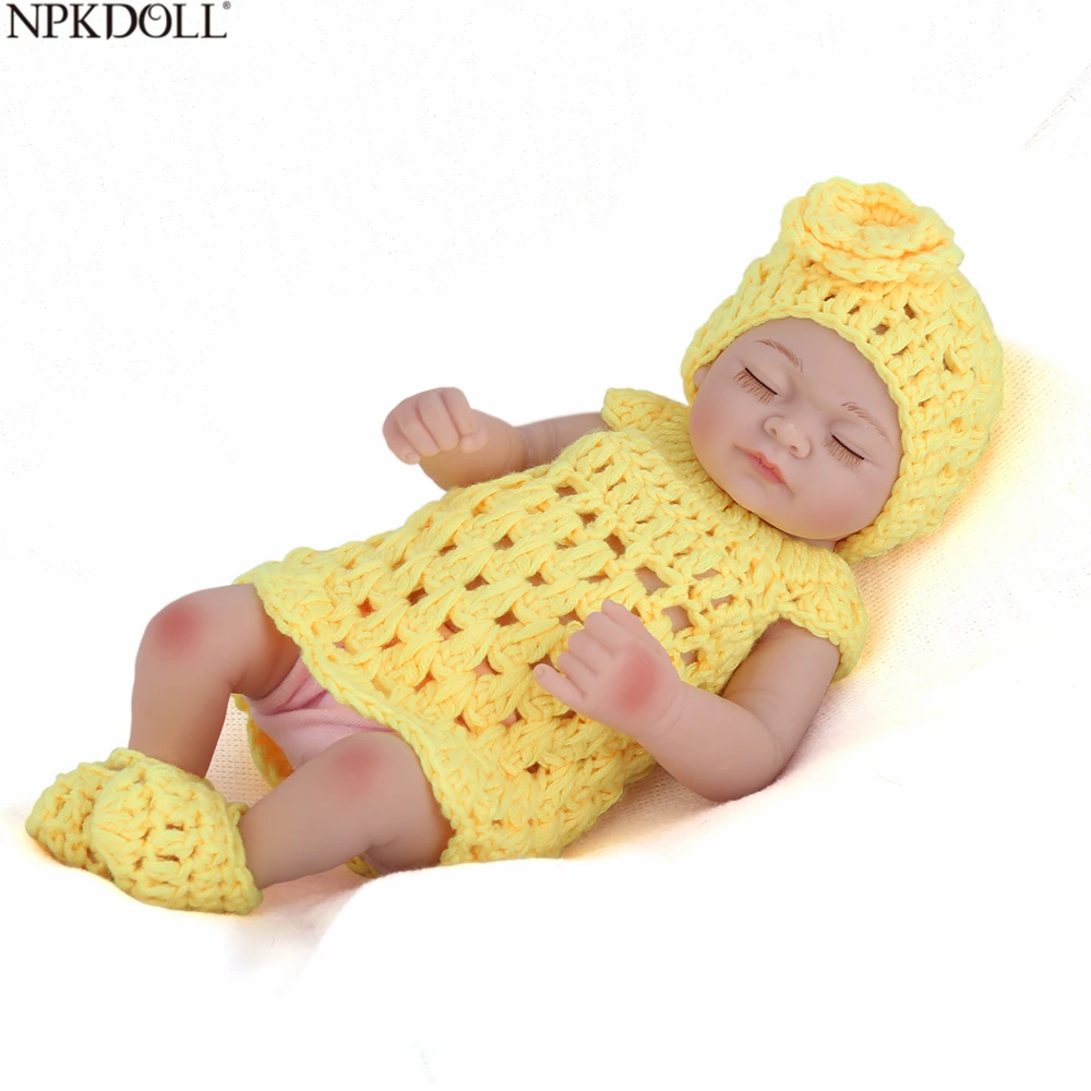 

NPKDOLL Reborn Baby Dolls For Sale Silicone Realistic 25cm Full Body Baby Shower Mini Doll Toy Girl All Types Collection Gifts
