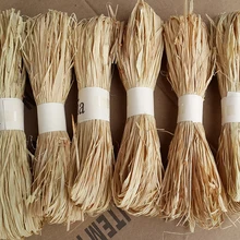 1 conjunto/30g ráfia corda natural diy artesanato convite de casamento presente embalagem corda natural ráfia corda decoração da festa de casamento