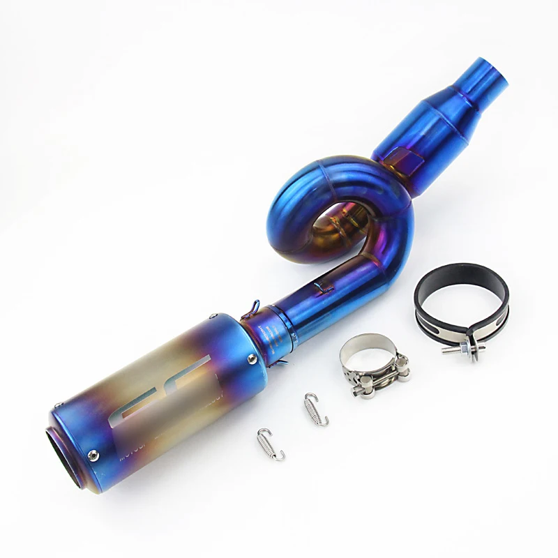 

For kawasaki Z800 2013-2016 Mid Link Pipe Connector Motorcycle Exhaust Tail Pipe With Stainless Steel Moto Escape Modify Slip On