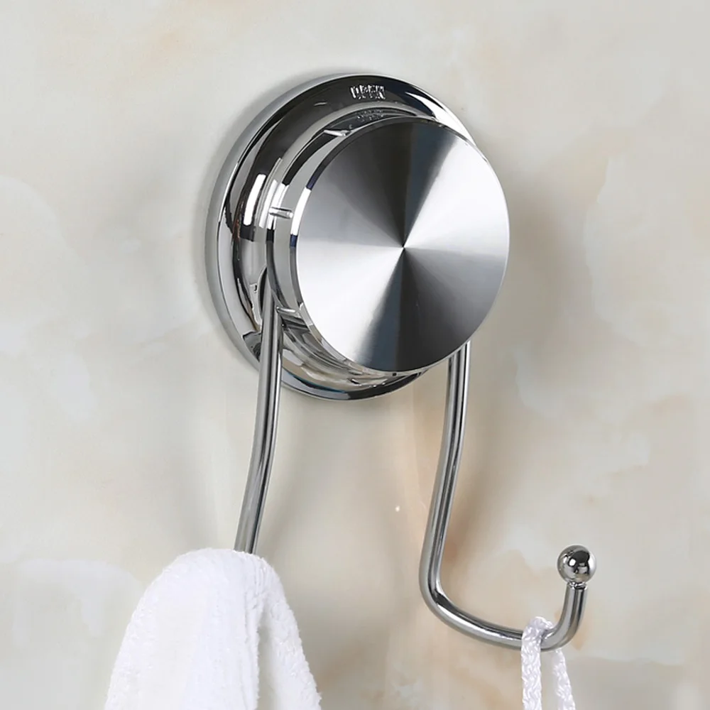 

Strong vacuum suction cup 304 stainless steel hooks bathroom kitchen bedroom non perforated towel clothes hook wx8061534