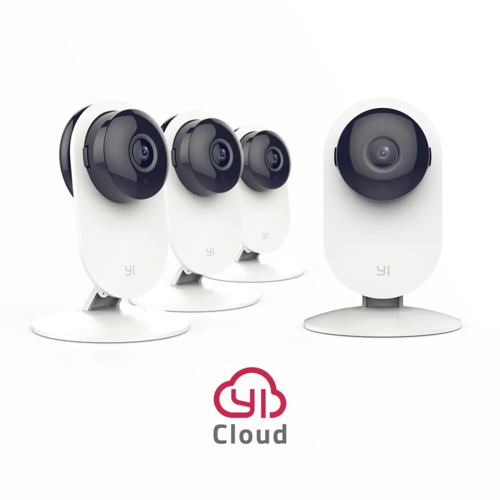 

YI 4pc Home Camera Wireless IP Security Surveillance System with Night Vision for Home Office Shop Baby Pet Monitor YI Cloud