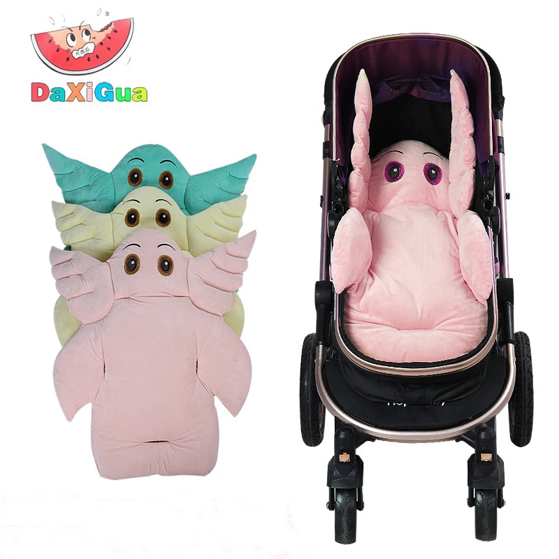 

Cartoon Elephant Baby Stroller Seat Cushion Head Support Pillow Infant Child Cart Pram Dining Chair Thick Mat 0-36 Month Car Pad