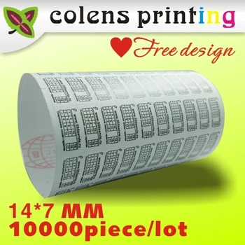 

Mobile phone tag, screw mount, fragile fragile paper, label, warranty sticker 14*7MM