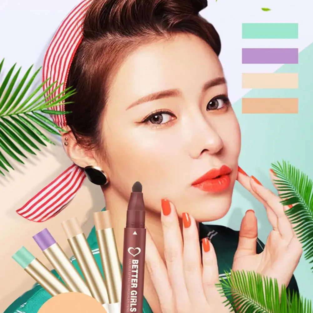 

1Pc Face Cream Palette Makeup Moisturizing Face Makeup Highlighter Concealer Pen Full Coverage Foundation Base Concealer