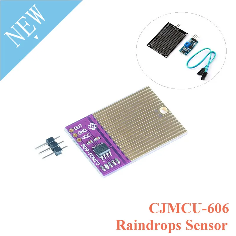 

Raindrops Sensor Raindrops Detection Rain Weather Humidity Module Humidity Sensor Module 3.3-5V CJMCU-606 For Arduino