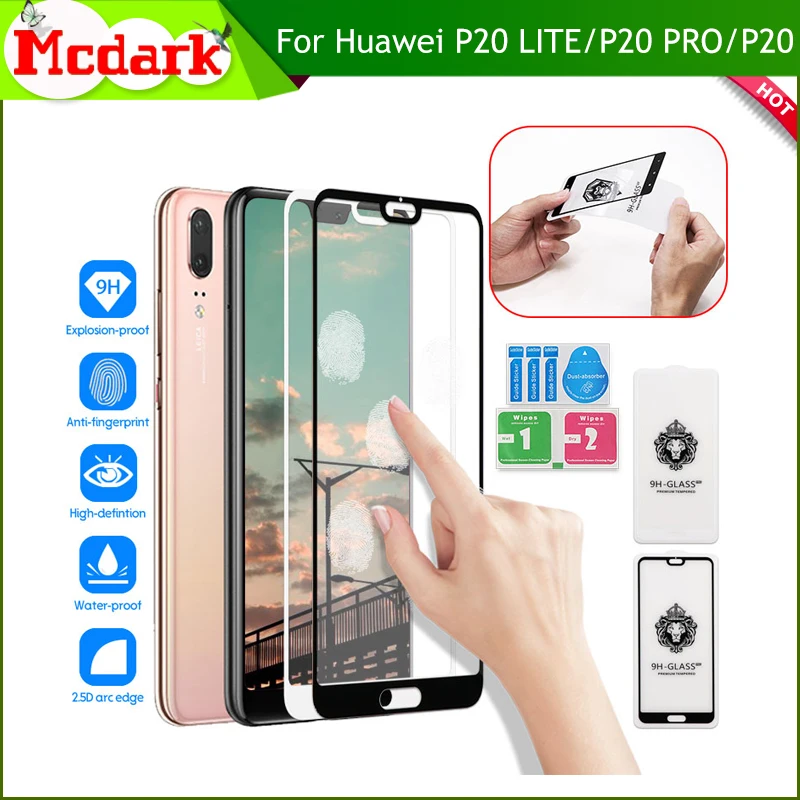 Закаленное стекло Mcdark 2.5D 9H для Huawei P20 Lite Pro Защита экрана закаленное телефона