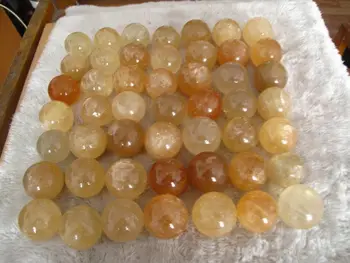 

25 Rare NATURAL golden calcite CRYSTAL SPHERE BALL Healing 4.55lb