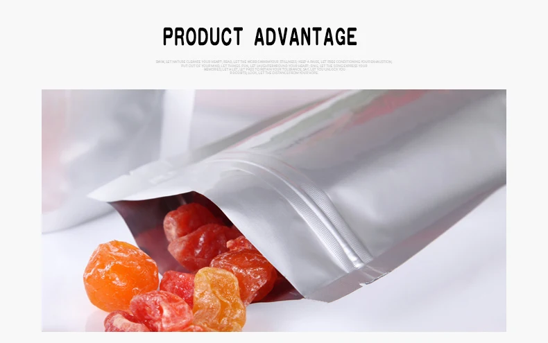 1 Pure aluminum foil vacuum Stand Zipper frozen cooked food electronic products  (4)