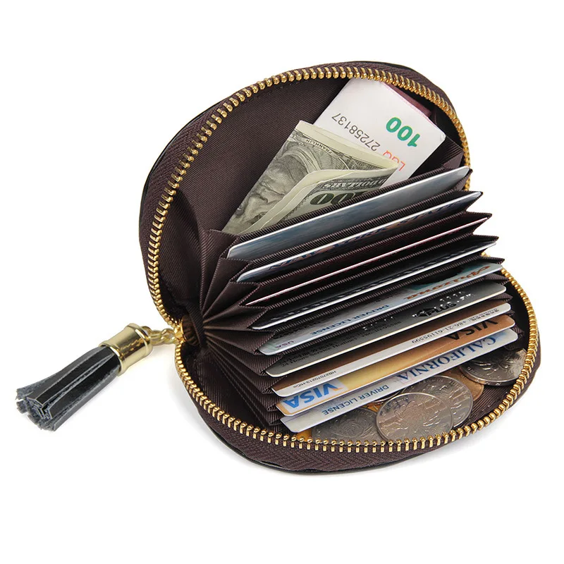 

SIKU women's leather coin purses holders fashion card holder mini wallet case