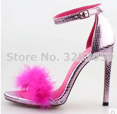 pink snakeskin heels