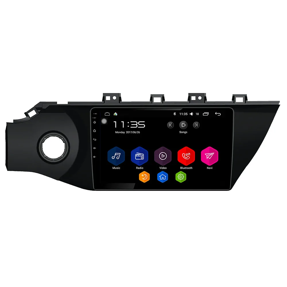 For Kia Rio Russian version 2017 9 inch full touch screen Android 6.0.1 OS Quad Core 16G NO DVD Car GPS Player with BT MP3 radio |