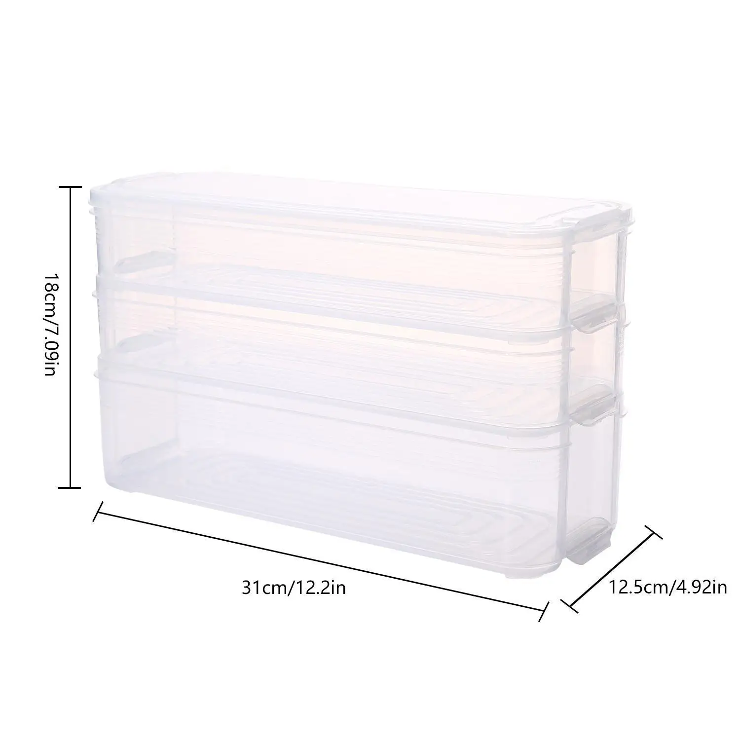 Многоразовый кухонный холодильник пищевой контейнер для хранения фруктов прозрачный ящик для хранения Чехол вместительные ящики для хранения - Цвет: c