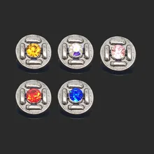 

Wholesale Interchangeable Flower 016 Rhinestones Metal Snap Buttons Fit 12mm Snap button bracelets Earrings necklace For women