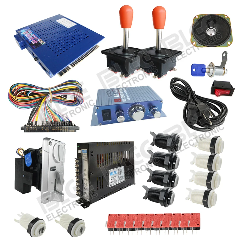 DIY Kit 412 в 1 Классическая игровая доска с американскими кнопками joyatick для аркадного