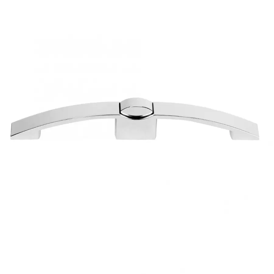 Chrome Arc Push Button Pull Lock Door Push Handle Lock for Caravan RV Cabinet Drawer Furniture Door Push Lock