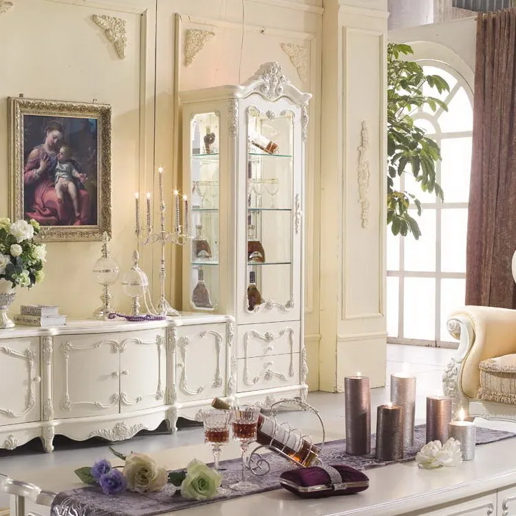 Mx2 wood office single door wine glass decoration white