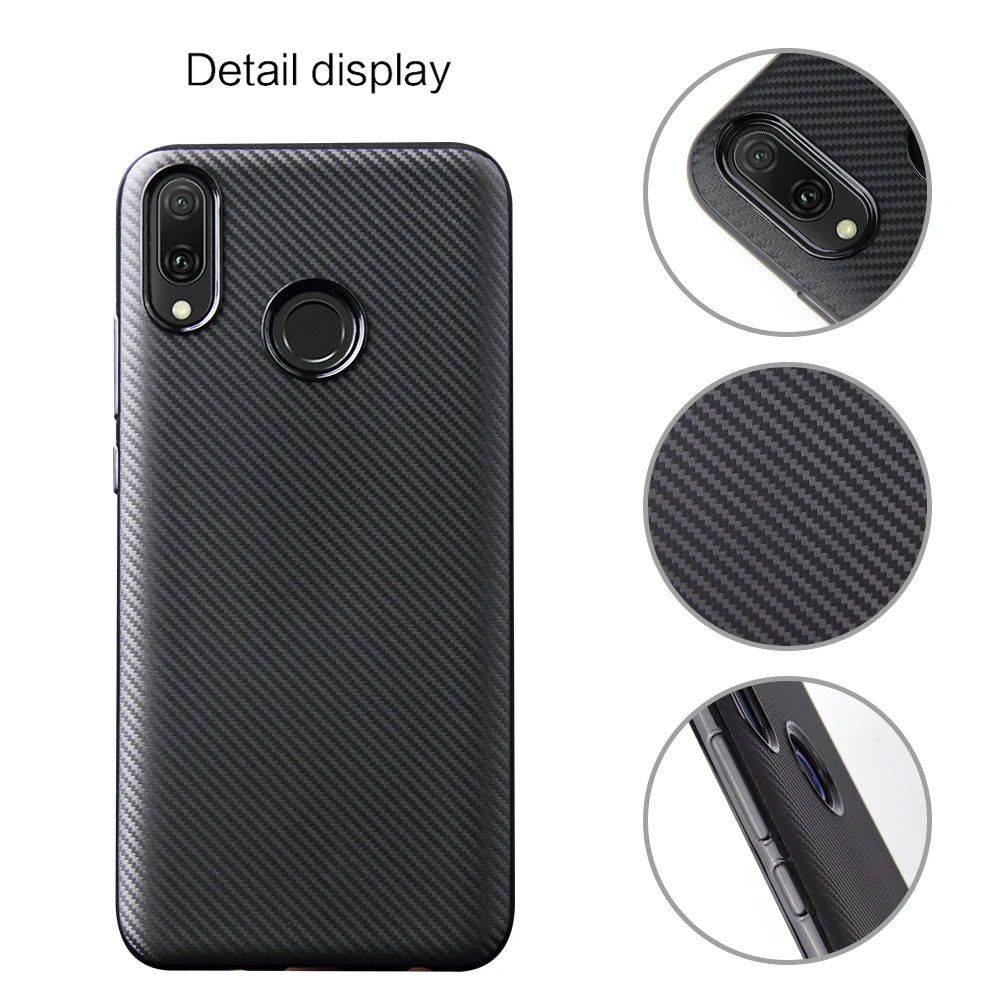 Case For Huawei Y9 2019 Coque Carbon Fiber Soft TPU Silicone Case For Huawei Y9 2019 Y 9 Y92019 JKM-LX1 JKM LX1 6.5 Back Cover  (13)