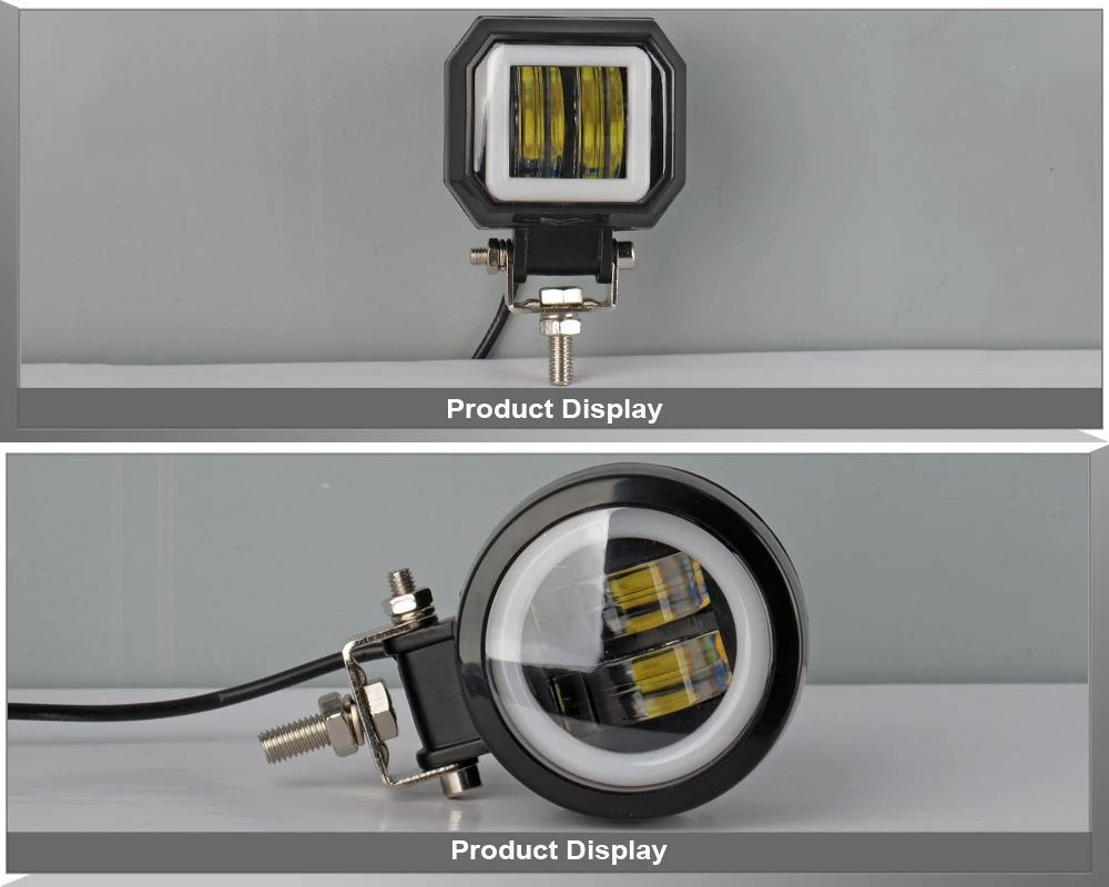 3 дюймов 20 Вт круглый квадратный Точечный светильник внедорожный светодиодный рабочий светильник бар для мотоцикла Грузовик внедорожник ATV дальнего света светильник s 12V 24V