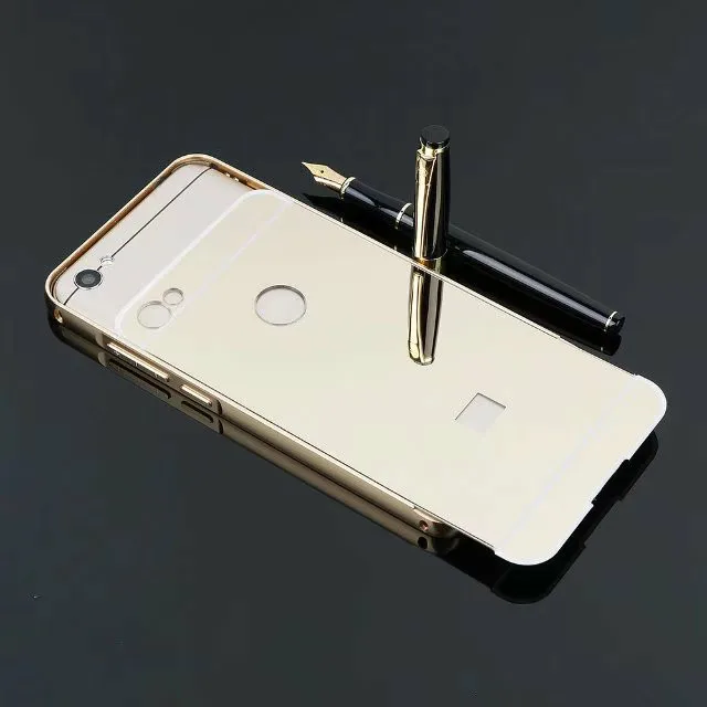 Зеркальные Чехлы для Xiaomi Redmi Note 7 5 Pro 5A Plus 6 6A Y1 алюминиевая рамка + пластиковый