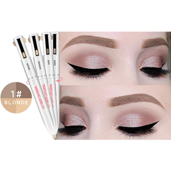 

4-in-1 Easy to Wear Eyebrow Contour Pen Waterproof Defining Highlighting Brow Eyebrow Outline Tattoo Pen Eyebrow Pencil