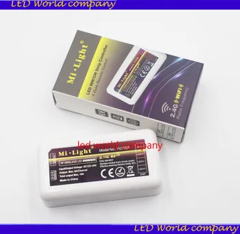 

Mi.light FUT036 2.4G Wireless 10A Wifi Compatible Brigtness Adjustable Dimmer Controller for Single Color LED Strip light